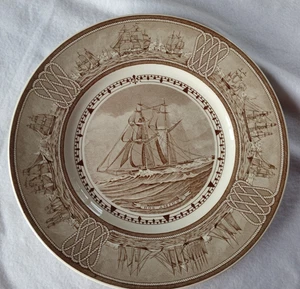 VINTAGE WEDGWOOD PLATE FROM THE AMERICAN SAILING SHIPS COLLECTION (DOS AMIGOS) - Picture 1 of 7