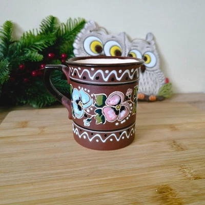 Exclusif café, tasse à thé, tasse en céramique peinte à la main 300 ml - Photo 1/4