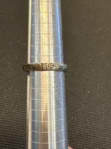 Anillo Relios Carolyn Pollack Simple Plata Esterlina Grabado Banda 8 F193 - Imagen 1 de 13