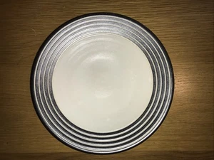 Denby - Intro Stripes Brown And Cream - Dessert Salad Plate 21cm - Picture 1 of 4