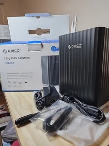 ORICO 2 Bay Type-C HDD Storage Enclosure 2.5" / 3.5" for Mac and PC DAS Solution - Picture 1 of 4