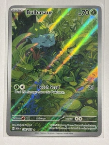 Bulbasaur 166/165 Sv: Scarlet & Violet 151 Holo Illustration Rare Pokémon TCG NM - Picture 1 of 2