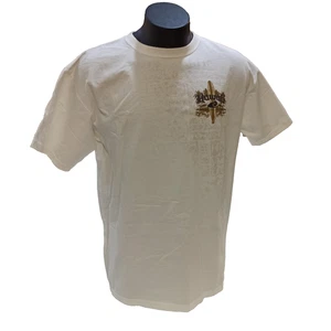 Hawaii Performance Surfwear Men's Beige S/S T-Shirt Longboard Applique Large  - Foto 1 di 14