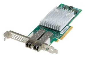 Controller FC QLogic Dell QLE2692-DEL 2x SFP+ 16Gb 0CK9H1 High + 2x transceiver - Bild 1 von 2