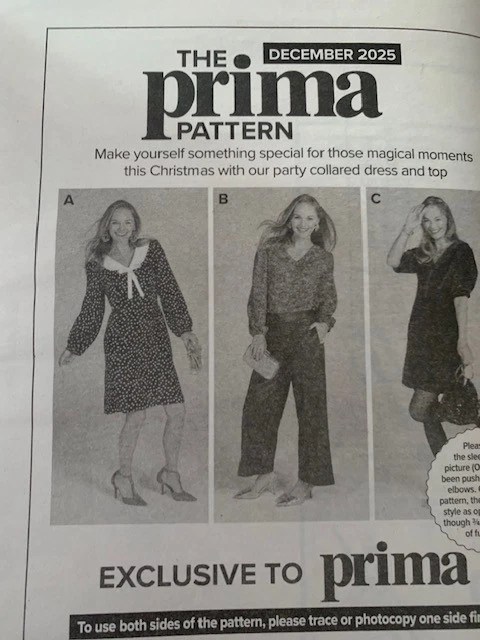Prima Pattern December 2025 Christmas dress and tops - Image 1 of 1