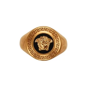 Versace Ring goldfarben Metall verziert Medusakopf Größe 11 - Bild 1 von 2