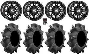 High Lifter HL3 14" Wheels Black 29.5" Assassinator Tires Can-Am Defender - Picture 1 of 4