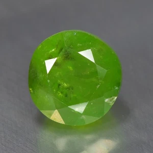 Piedra preciosa granate demantoide verde natural 8,71 quilates redonda_gran aspecto - Imagen 1 de 1
