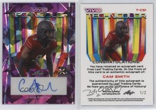 2023 Leaf Vivid Technicolor Purple Crystal /2 Cam Smith #T-CS1 Rookie Auto RC