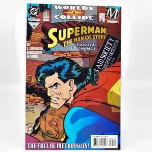 Superman El Hombre de Acero No. 35 Julio 94 Worlds Collide Fall of Metropolis - Imagen 1 de 2