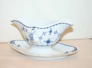 Furnivals LTD Pottery From England barca gravy bifacciale con piattino B-14 - Foto 1 di 7