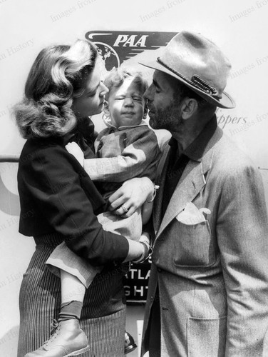 8x10 Print Humphrey Bogart Lauren Bacall Son Stephen 1951 Candid #STE ...