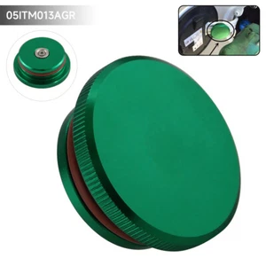 Green Alloy Diesel Fuel Tank Cap Cover for 2013-2018 Dodge Ram 2500 3500 Cummins - Picture 1 of 10