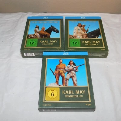 Karl May collection I II Winnetou I-III Bluray import region ABC RARE OOP - Image 1 of 4