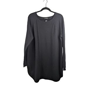 Halogen Womens Cashmere Blend Tunic Sweater Size XL Wool Blend Scoop Neck
