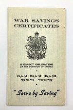 1940 WWII Unused War Savings Certificate Application Dominion Of Canada 665C