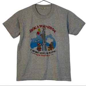 Vintage Kids Having A Beary Good Time Empire State T-shirt Size: 10-12 (M) - Picture 1 of 6