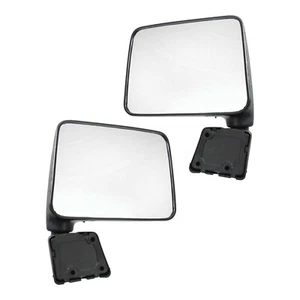 Juego de 2 espejos manuales plegables manuales texturizados negros se adapta a 1987-95 Suzuki Samurai - Imagen 1 de 7