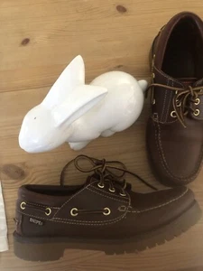 SNIPE, tolle, neuwertige Bootsschuhe aus Dickleder in braun, Größe 41, unisex - Bild 1 von 19