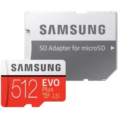 SAMSUNG EVO PLUS 512 GB MICROSDXC UHS-I U3 100 MB/S FULL HD & 4K UHD MEMORY CARD - Image 1 of 3