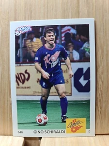 GINO SCHIRALDI🏆 #040 1991 Soccer Shots Trading Card 🏆FREE POST - Picture 1 of 2