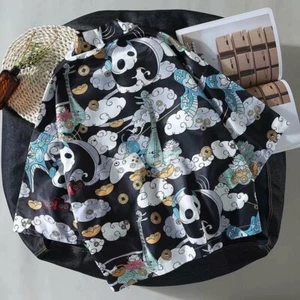 Women Men Japanese Kimono Coat Jacket Panda Harajuku Top Yukata Outwear Retro - Picture 1 of 7