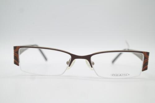 OGAMI  FUMIKO Bronze Braun Halbrand Brille Brillengestell eyeglasses Neu