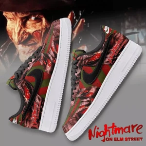Nightmare On Elm Street True Horror Movie Air Force 1 Shoes - Picture 1 of 4
