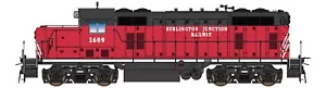 BURLINGTON JUNCTION HO GP16 DIESEL LOCO W/ESU LOKSOUND & DCC BY INTERMOUNTAIN - Picture 1 of 1