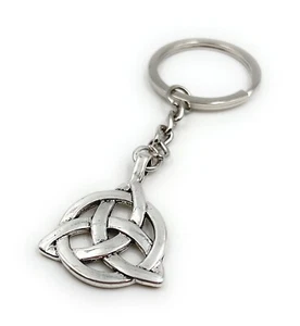 Nodi Celtici Symbold Argento IN Metallo Portachiavi Ciondolo - Foto 1 di 1