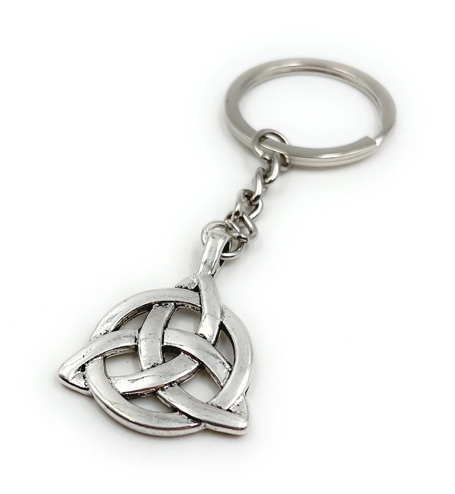 Nodi Celtici Symbold Argento IN Metallo Portachiavi Ciondolo - Immagine 1 di 1