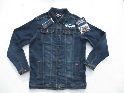 TOMMY HILFIGER Jacket Boys Denim Jackets Jean XLarge NEW 16-18 Blue XL - Image 1 of 4