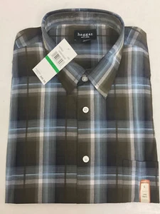 Camisa de vestir para hombre Haggar manga larga Demitasse nueva talla grande - Imagen 1 de 4