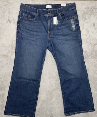 LANE BRYANT Super Stretch Womens Denim Blue Jeans SIZE 24 Boot Tighter Tummy NEW - Image 1 of 4