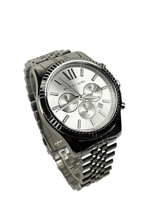 Michael Kors (MK8405) Lexington Silver Tone Watch - Image 1 of 2