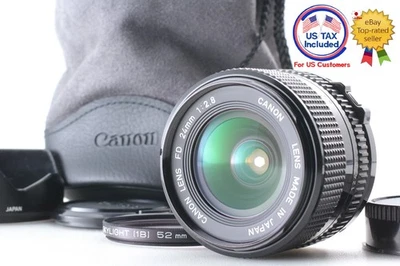 [Excelente COMO NUEVO con Capucha] Nuevo Lente Gran Angular Canon FD 24mm f2.8 para A-1 F-1 de JAPÓN Foto 1 de 4