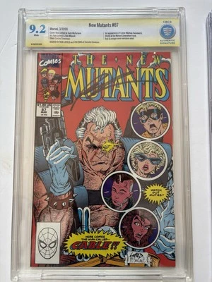New Mutants 87 Signature Series Rob Liefield 9.2 CBCS 1st Cable - Image 1 of 3