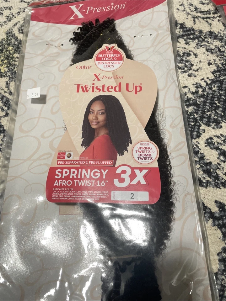 X-pression Springy Afro Twist 16 Colores #2 - UN PAQUETE SOLO ENVÍO GRATUITO Foto 1 de 1