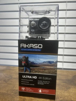 Akaso EK7000 - 4K 30FPS 98FT Waterproof Action Camera - 170° Wide Angle - NEW - Image 1 of 4