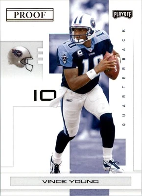 2007 Playoff NFL Playoffs Black Proof #97 Vince Young /5 -  FB - Image 1 of 2