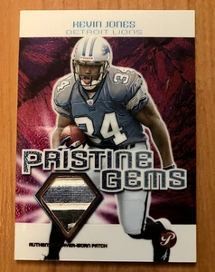 Detroit Lions: 2004 Topps Pristine Gems Kevin Jones Game-Used Three-Color Patch! - Bild 1 von 1