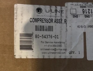 80-54376-01 U Line Compressor Assy,R600 - Picture 1 of 1