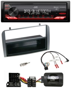 JVC Bluetooth USB DAB Lenkrad Autoradio für Alfa 147 GT anthrazit Ablage - Bild 1 von 9
