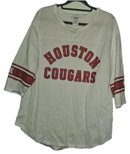 Houston Cougars Shirt Damen Large weiß NCAA Football PINK Victoria's Secret - Bild 1 von 8