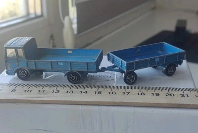 Majorette Saviem France Diecast Car, 1:100, Truck with trailer Vintage Retro Car - Bild 1 von 4