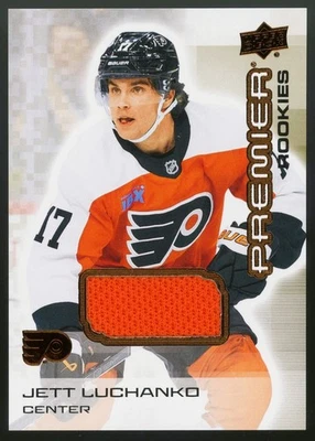 2024-25 Upper Deck Premier #142 Jett Luchanko, Flyers RC Rookie Bronze Jersey - Image 1 of 2