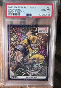 2023 Upper Deck Marvel Platinum Purple Pixels /35 Wolverine #87 PSA 10 MINT - Picture 1 of 2