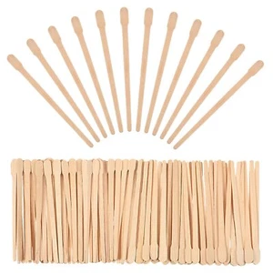 500 Pieces Brow Wax Sticks Small Wax Spatulas Applicator Wood Craft Sticks - Picture 1 of 7