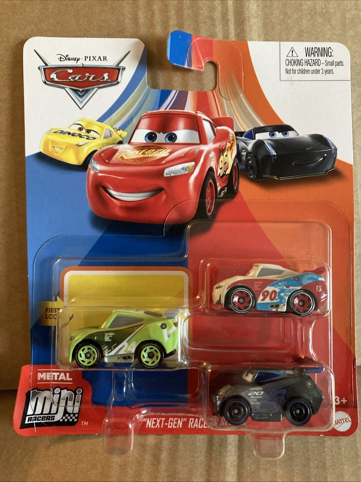 DISNEY CARS мини гонщиков набор из 3 - Chase Racelott, Пол Конрев и Джексон Storm - Изображение 1 из 2