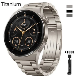 Titanium Metal Band Strap For Huawei Watch 4 3 Pro GT 4 46mm GT 3 2E 2 GT Runner - Picture 1 of 29
